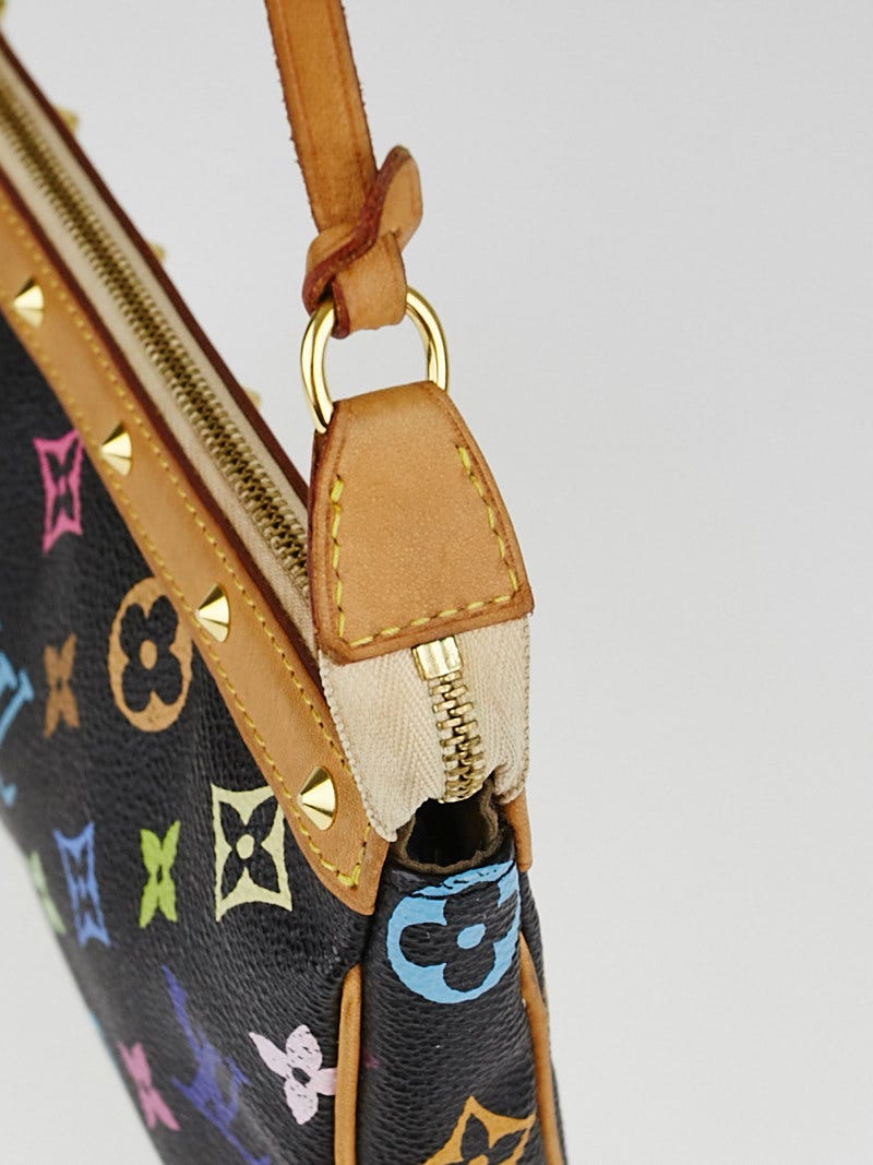 Louis Vuitton Black Monogram Multicolor Accessories Pochette