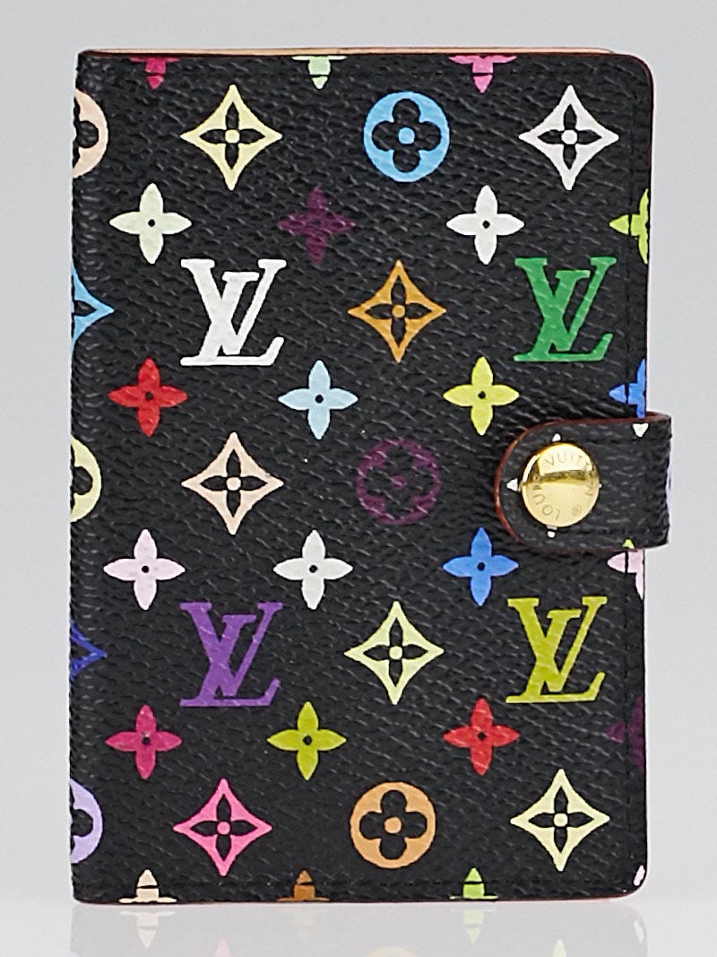 Louis Vuitton Black Monogram Multicolore Carnet de Bal Mini Address Book -  Yoogi's Closet