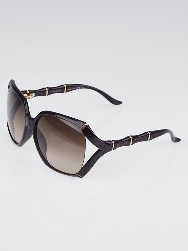 Gucci Purple Frame Bamboo Sunglasses-3508/S