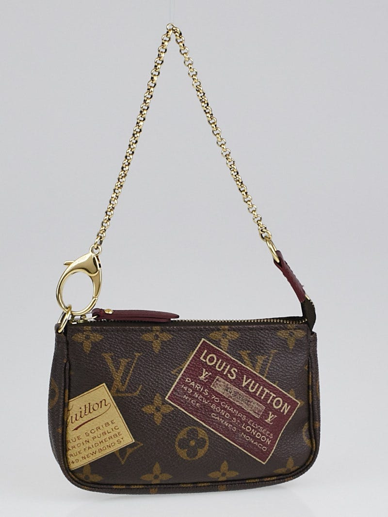 LOUIS VUITTON Monogram Mini Steamer Bag Charm