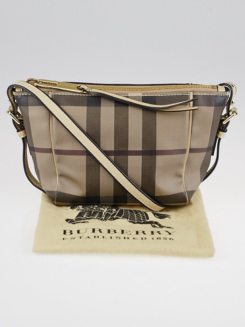 Burberry smoked check crossbody bag store