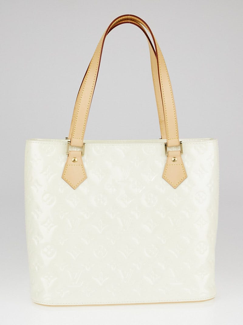 Louis Vuitton Louis Vuitton Houston White Vernis Leather Shoulder Bag
