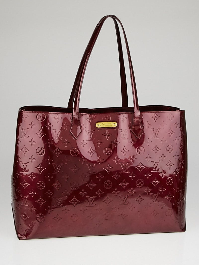 Louis Vuitton Rouge Fauviste Monogram Vernis Wilshire GM Bag - Yoogi's  Closet