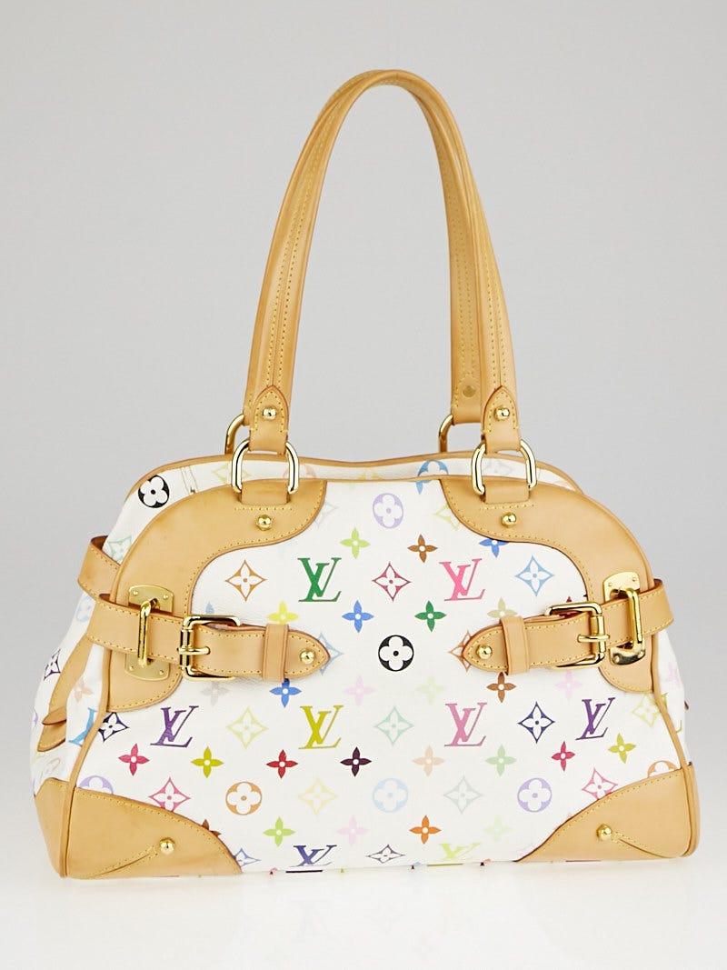 Louis Vuitton White Monogram Multicolore Claudia Bag