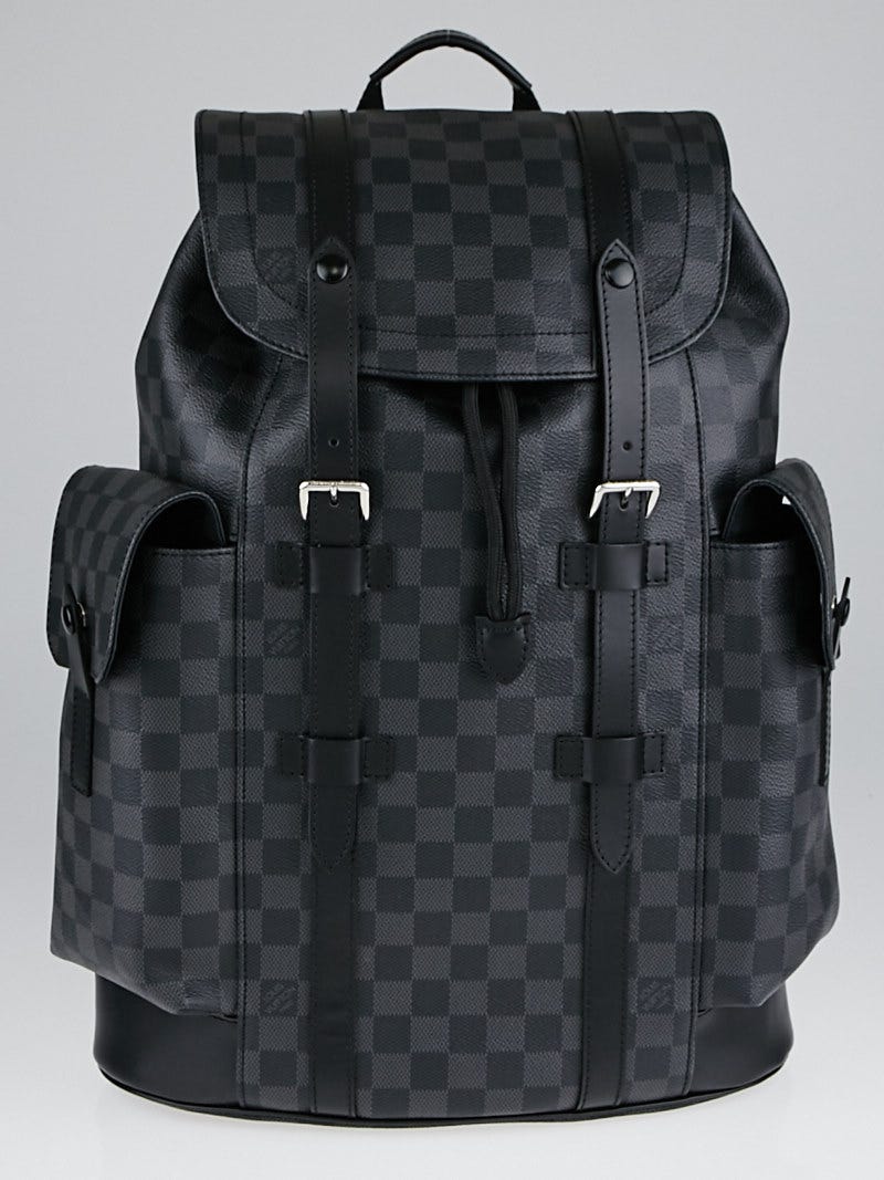 Louis Vuitton Christopher PM Backpack Graphite Damier Canvas Black