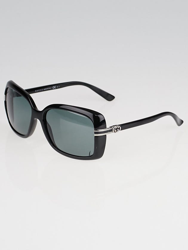 Gucci Black Frame Rectangle Sunglasses-3188/S