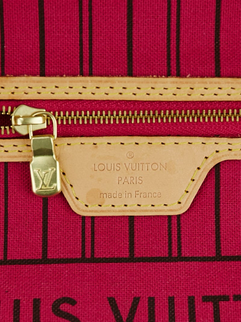 Louis Vuitton Pink Monogram Canvas Neverfull Pouch PM NM