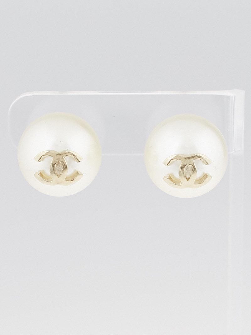 Authentic chanel cc earrings sale