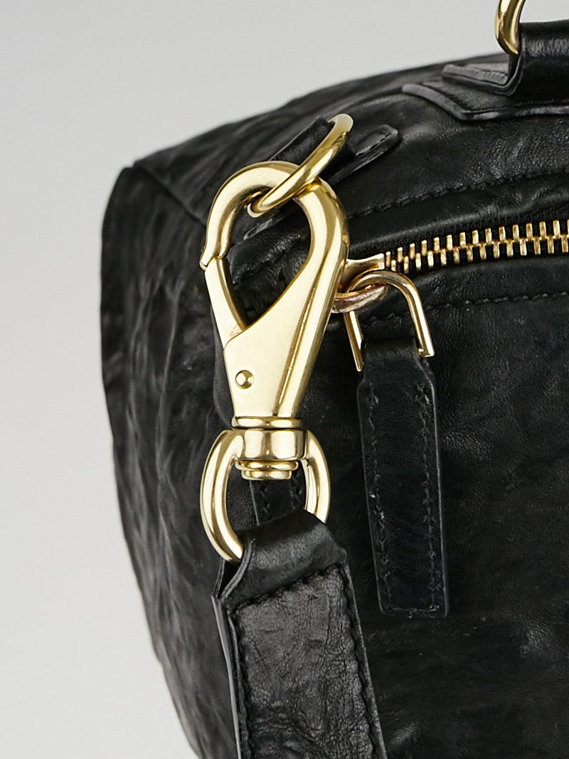 Givenchy Black Wrinkled Sheepskin Leather Medium Pandora Bag