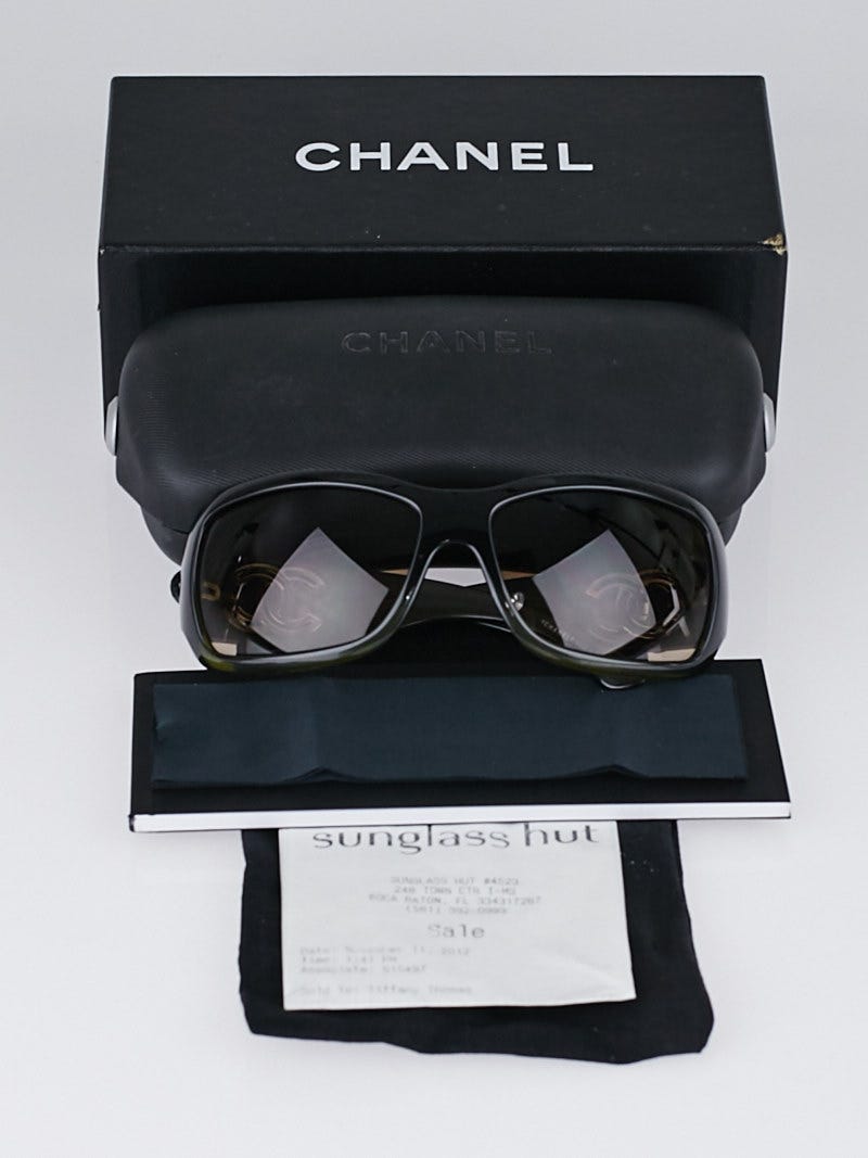 Chanel Black Ombre Frame CC Logo Sunglasses - 6018 - Yoogi's Closet