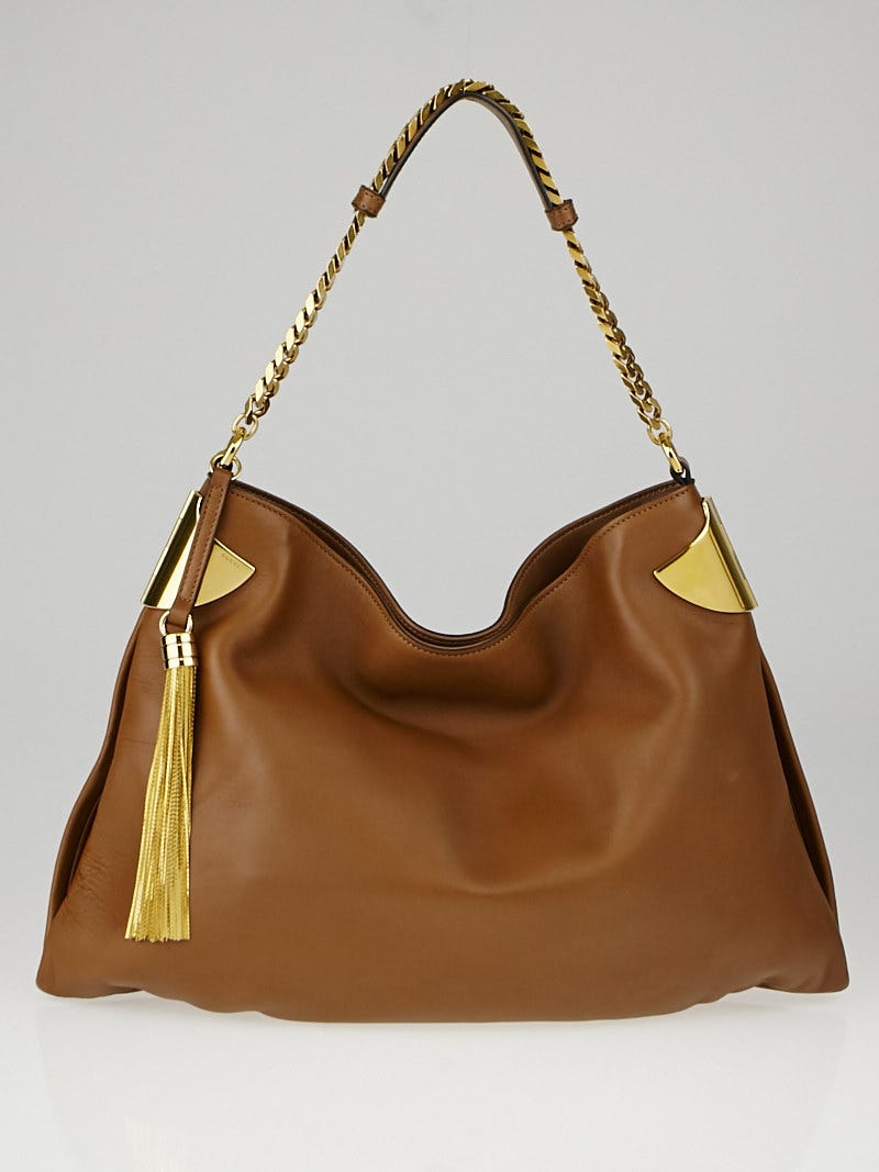Gucci Acero Calfskin Leather 1970 Shoulder Bag | Yoogi's Closet