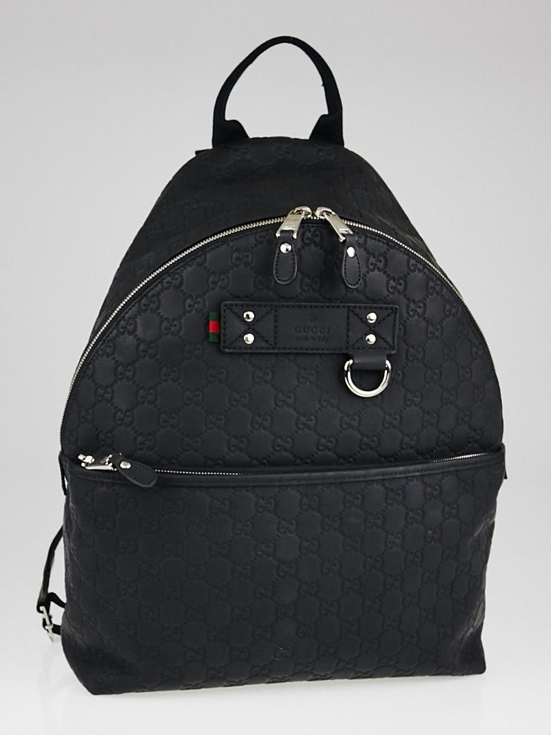 Rubberised leather backpack sales