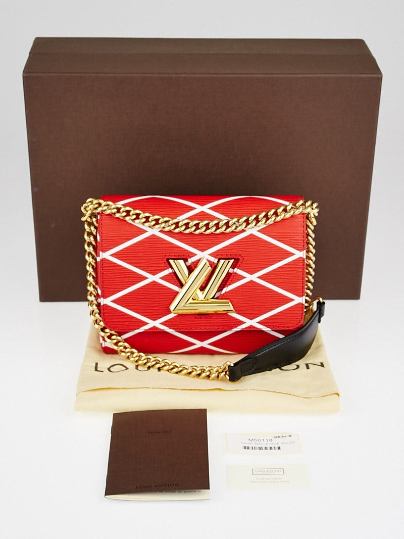 Louis Vuitton Rouge Epi Leather Twist Malletage Bag