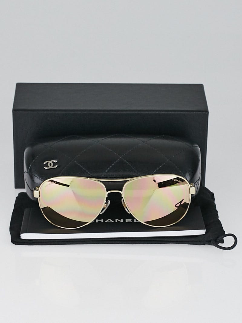 CHANEL シャネル サングラス マトラッセ ミラー ティアドロップ
