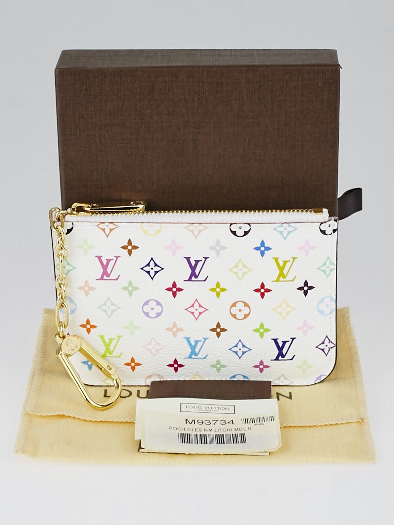 Louis Vuitton Monogram Multicolor Key Cles deals Litchi