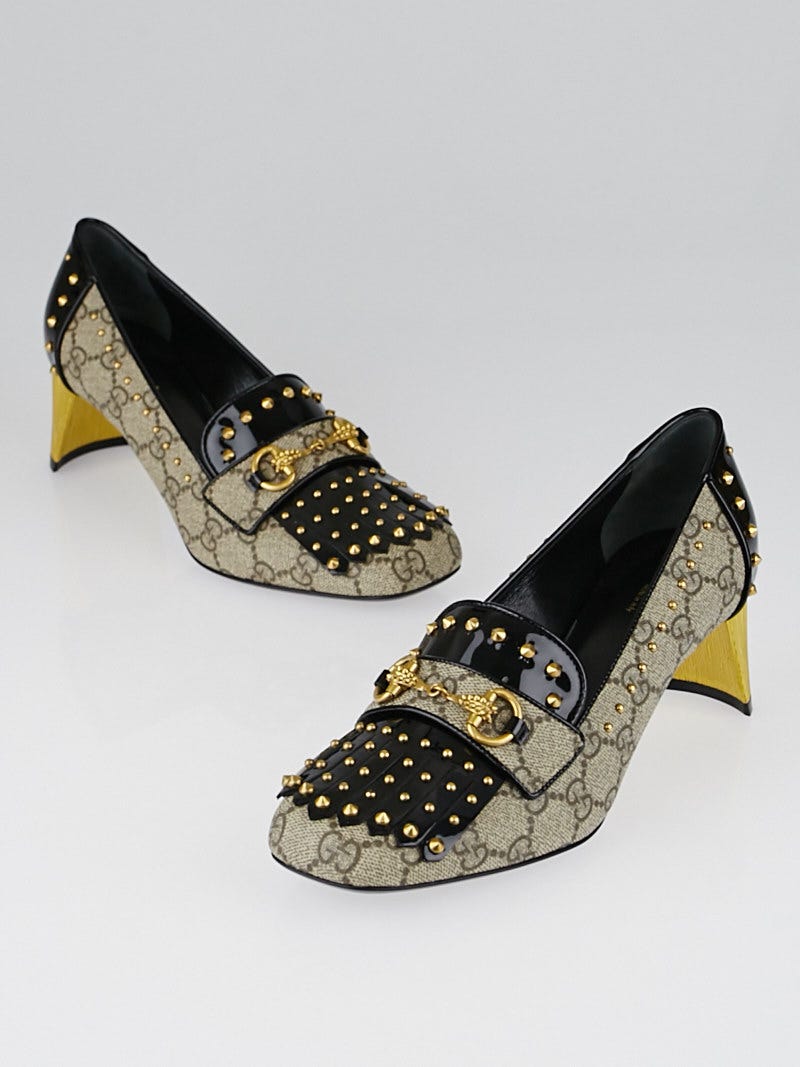 Gucci studded sales pumps