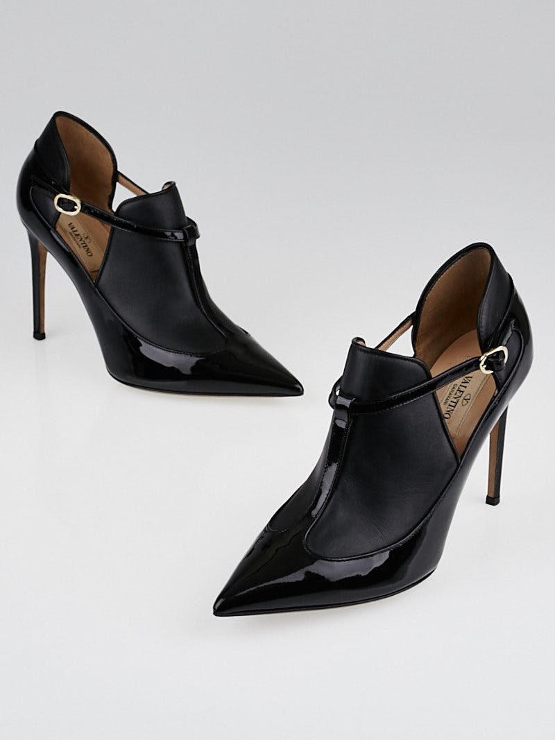 Valentino patent deals leather boots