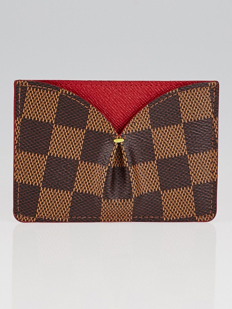 Louis Vuitton Cerise Damier Canvas Caissa Card Holder | Yoogi's Closet