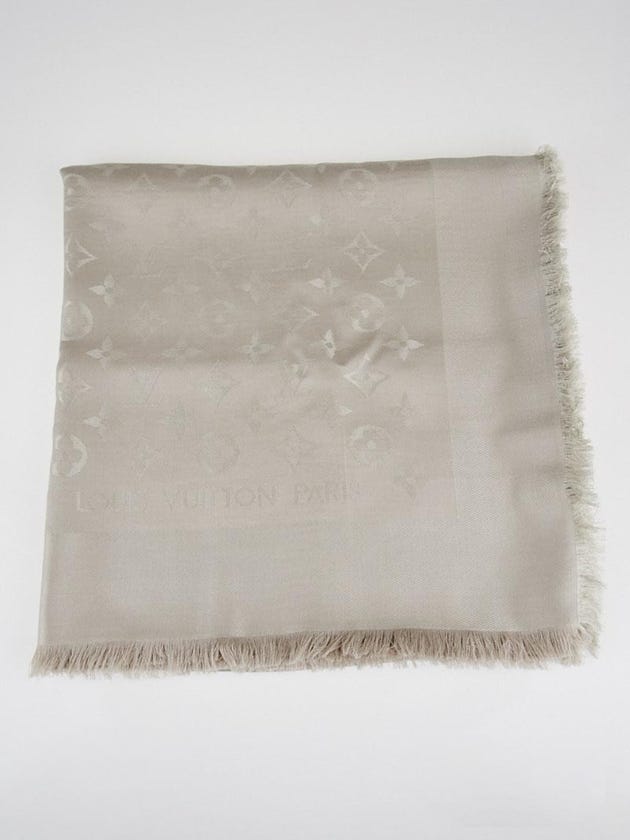Louis Vuitton Dune Monogram Silk/Wool Shawl Scarf