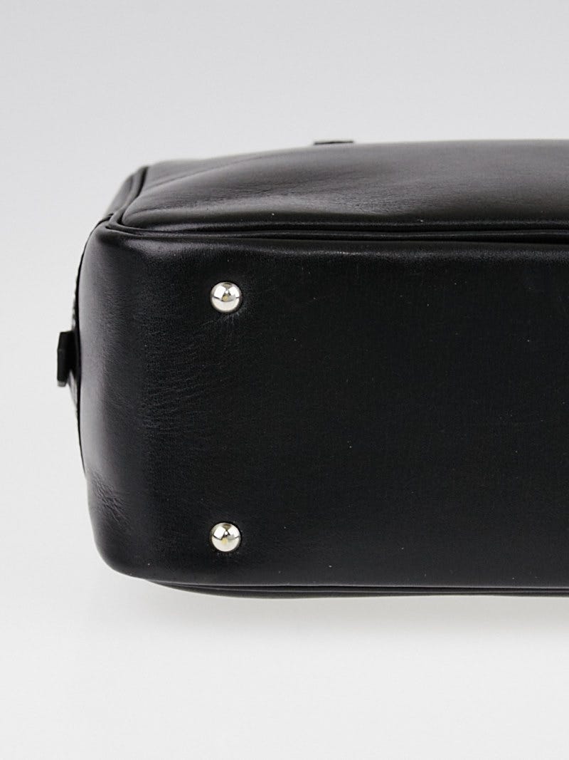 Hermes 20cm Black Box Leather Plume Bag | Yoogi's Closet