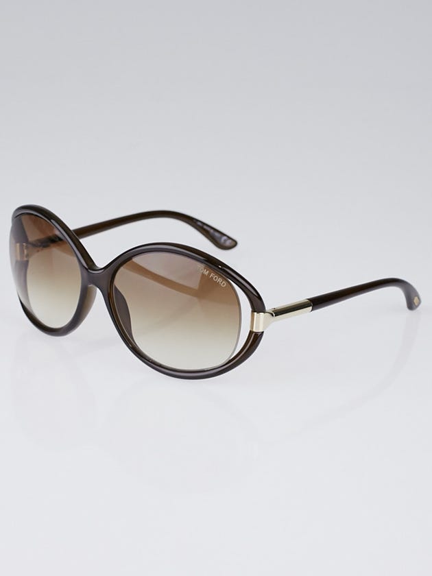 Tom Ford Brown Frame Oversized Sandrine Sunglasses -TF124