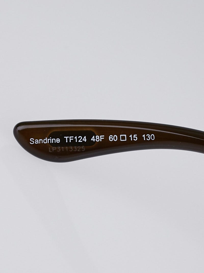 Tom Ford Sunglasses Sandrine TF124 Brown 59F Size 60mm | eBay