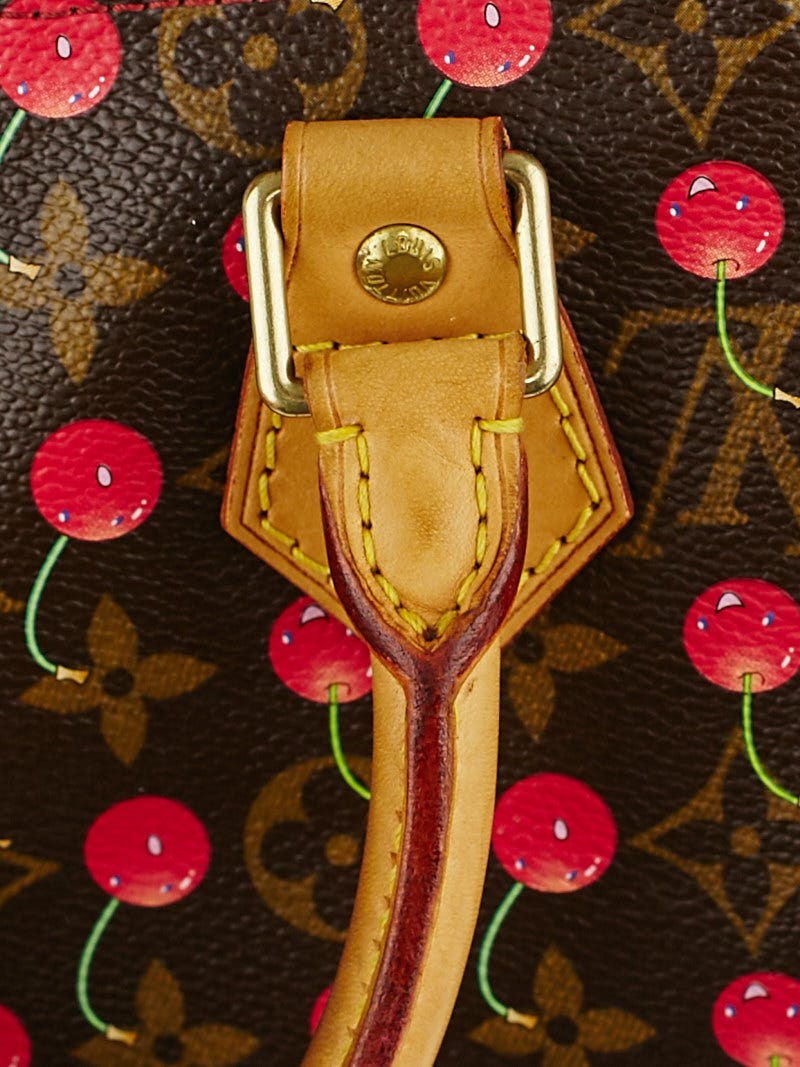 Louis Vuitton Limited Edition Cerise Monogram Speedy 25 Bag - Yoogi's Closet