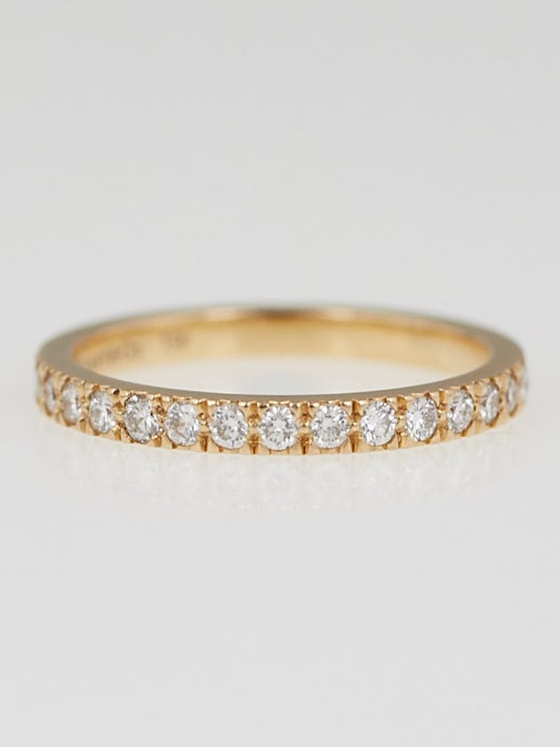 Tiffany & Co. 18k Rose Gold and Diamonds Novo Band Ring Size 4.5