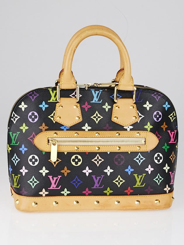 Louis Vuitton Black Monogram Multicolor Alma Bag