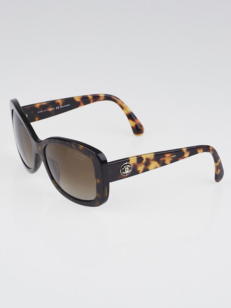 Chanel Tortoise Shell Acetate Square Frame Sunglasses-5322 - Yoogi's Closet