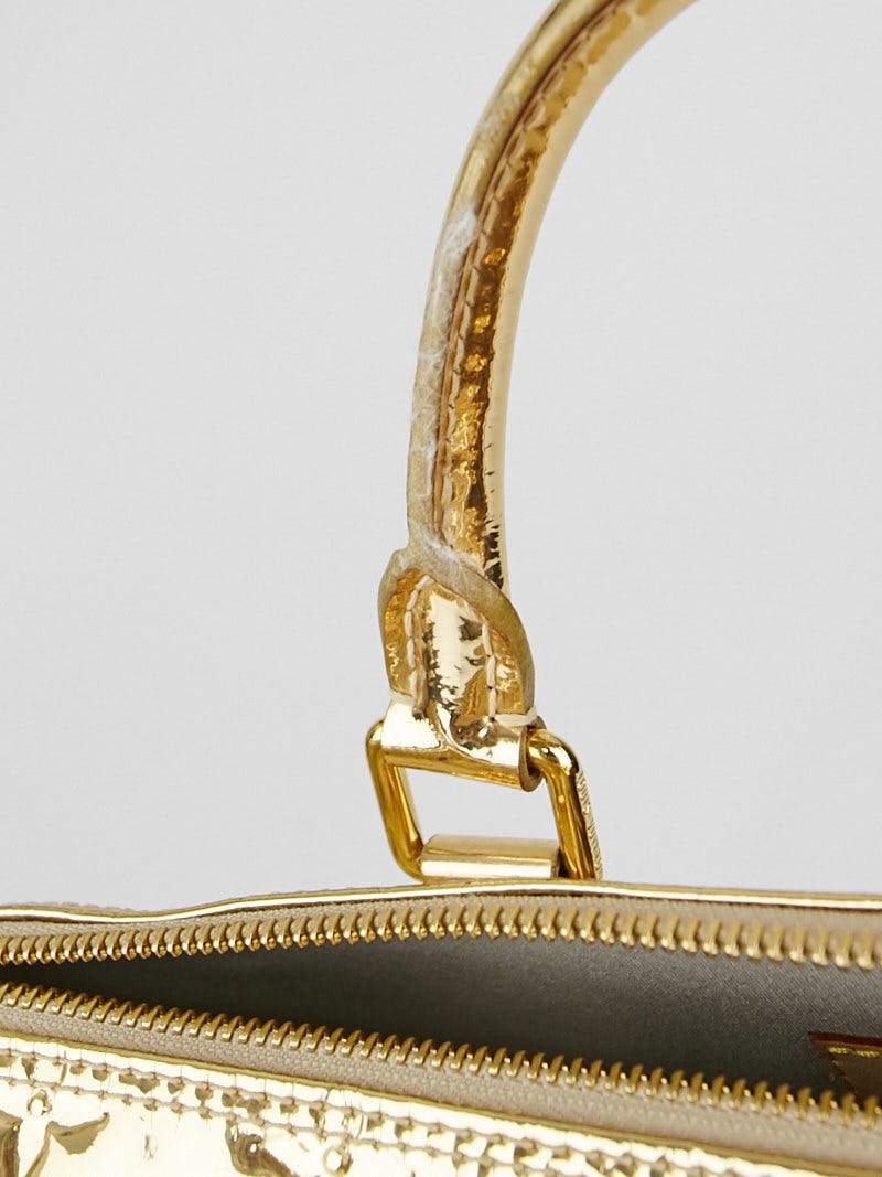 Louis Vuitton Limited Edition Gold Monogram Miroir Speedy 30 Bag - Yoogi's  Closet