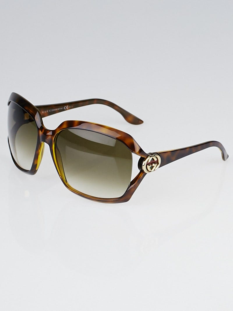 Gucci Brown Tortoise Shell Frame GG Logo Havana Web  display picture 1