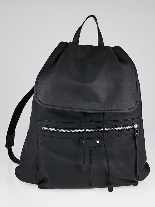 Balenciaga Black Leather Traveller S Backpack Bag
