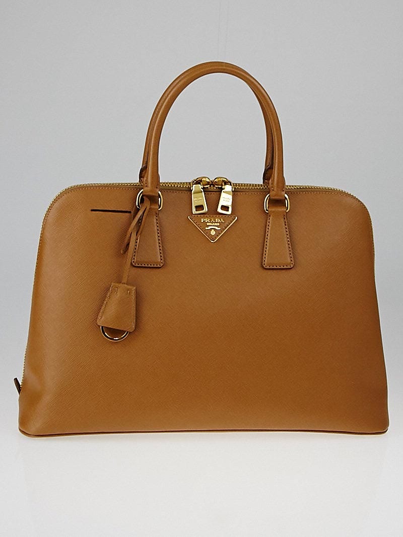 Prada saffiano outlet caramel