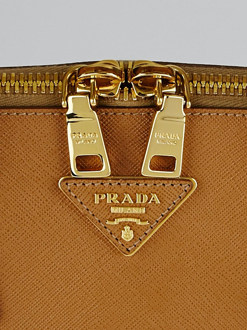 PRADAサフィアーノ☆ハンドバッグCARAMELキャラメル☆BL0812 Prada Caramel Saffiano Lux Leather Top Handle Bag BL0812