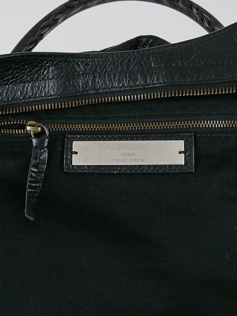 Balenciaga Black Lambskin Leather Motorcycle City Bag | Yoogi's Closet