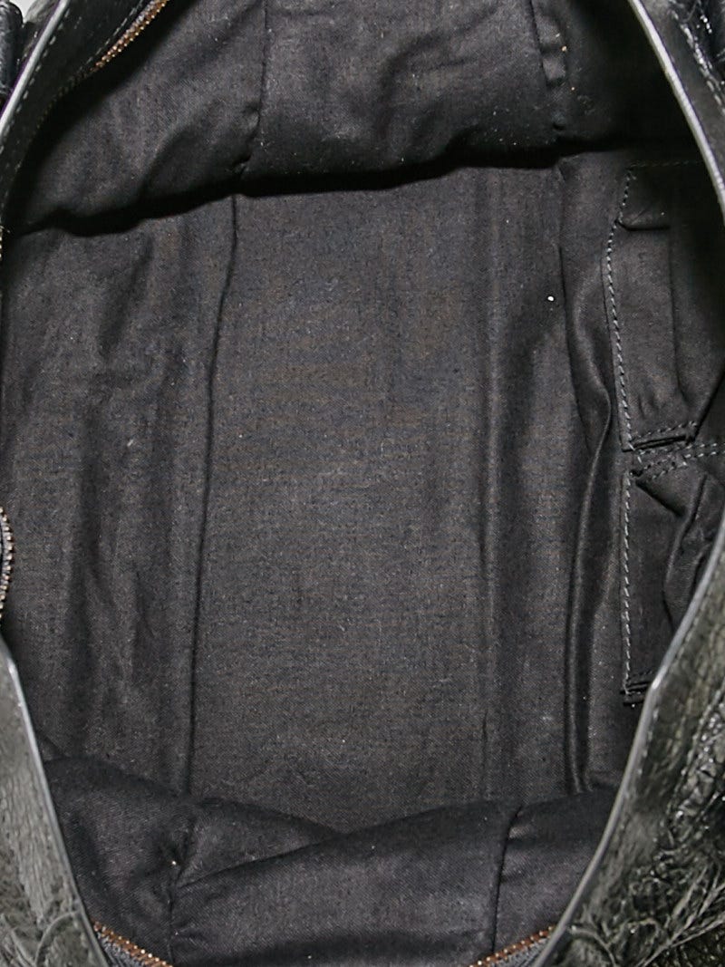Balenciaga Black Lambskin Leather Motorcycle City Bag | Yoogi's Closet