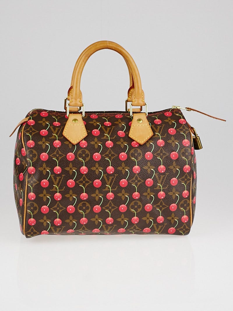 LOUIS VUITTON CERISE SPEEDY 25 TAKASHI MURAKAMI CHERRY MONOGRAM HANDBAG