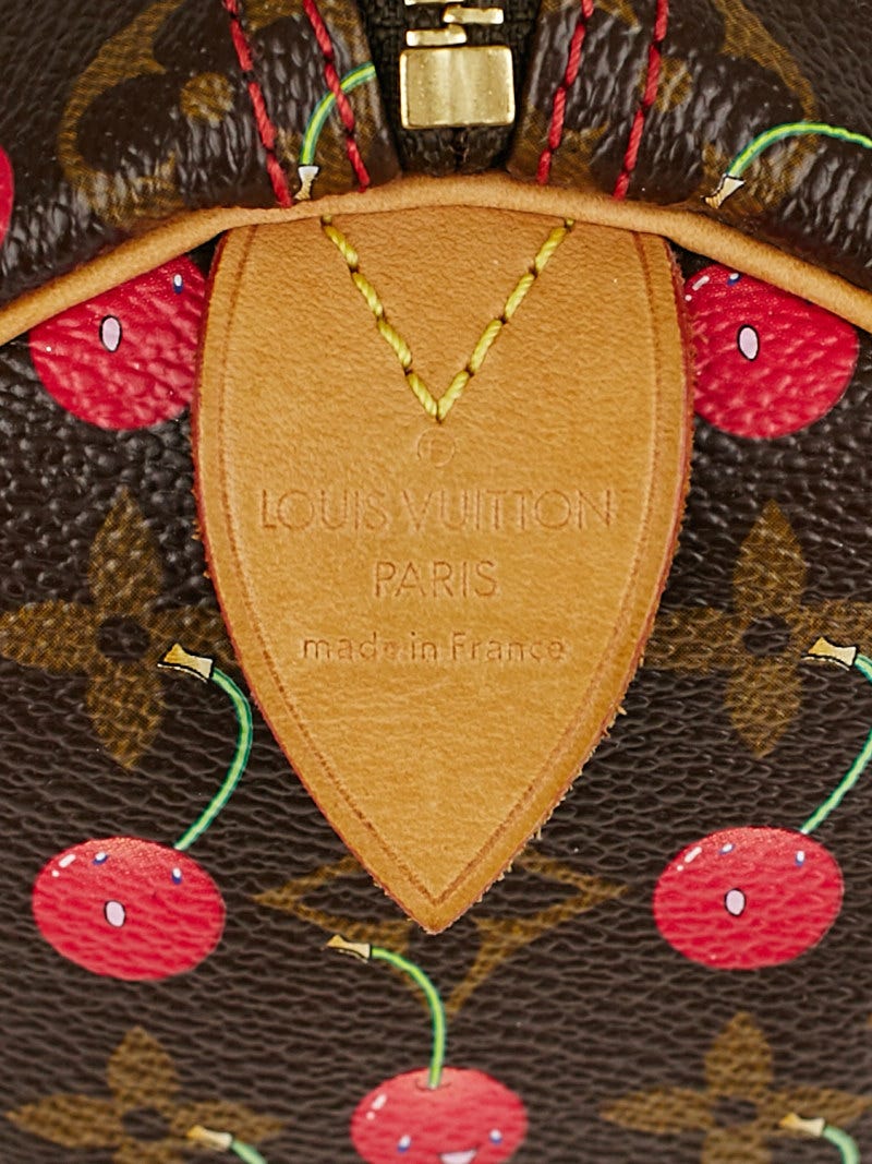 Louis Vuitton Limited Edition Monogram Cerises Speedy 25 Bag
