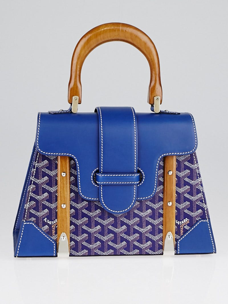 Goyard Blue Coated Canvas and Leather Saigon Top Handle Bag Goyard | The  Luxury Closet