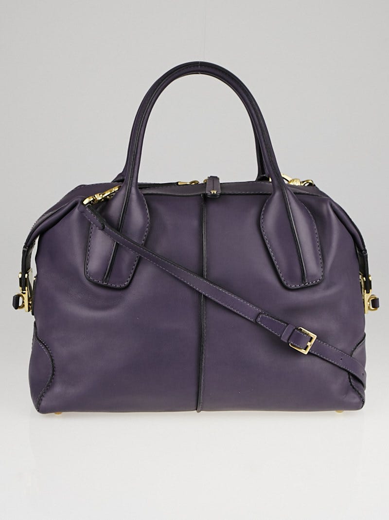 Tod s Purple Leather D Styling Small Bauletto Bag Yoogi s Closet