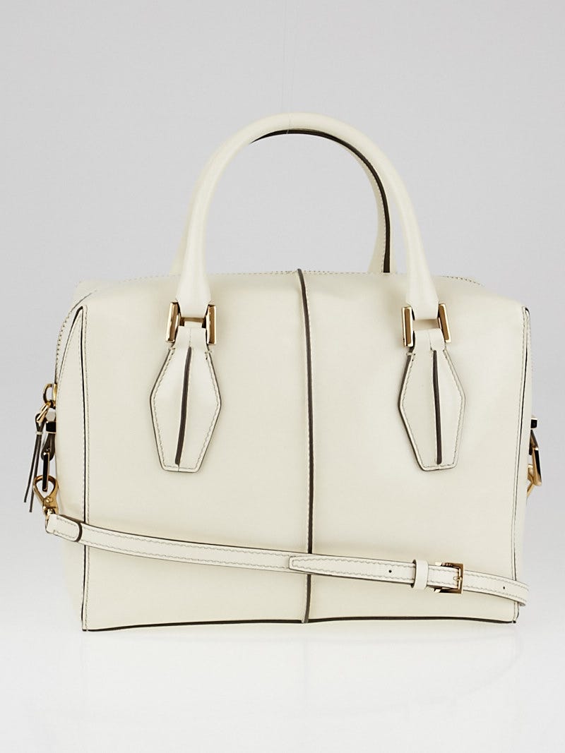 White bowler store bag