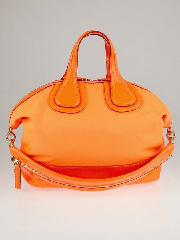 Givenchy Neon Orange Nylon Large Nightingale Bag