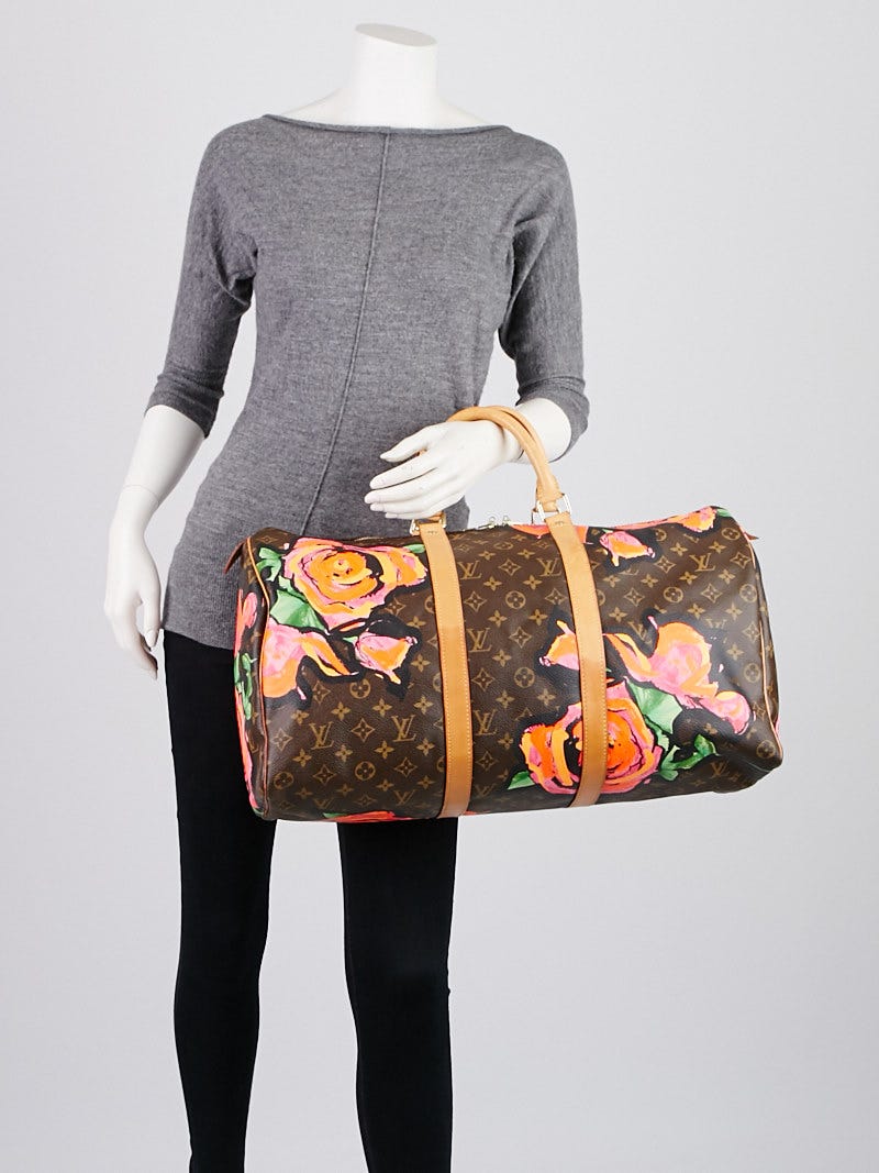 Louis Vuitton Stephen Sprouse x Monogram Roses Keepall 50 Limited Edit –  Mightychic