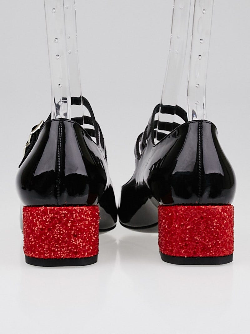 Saint laurent mary jane shoes deals