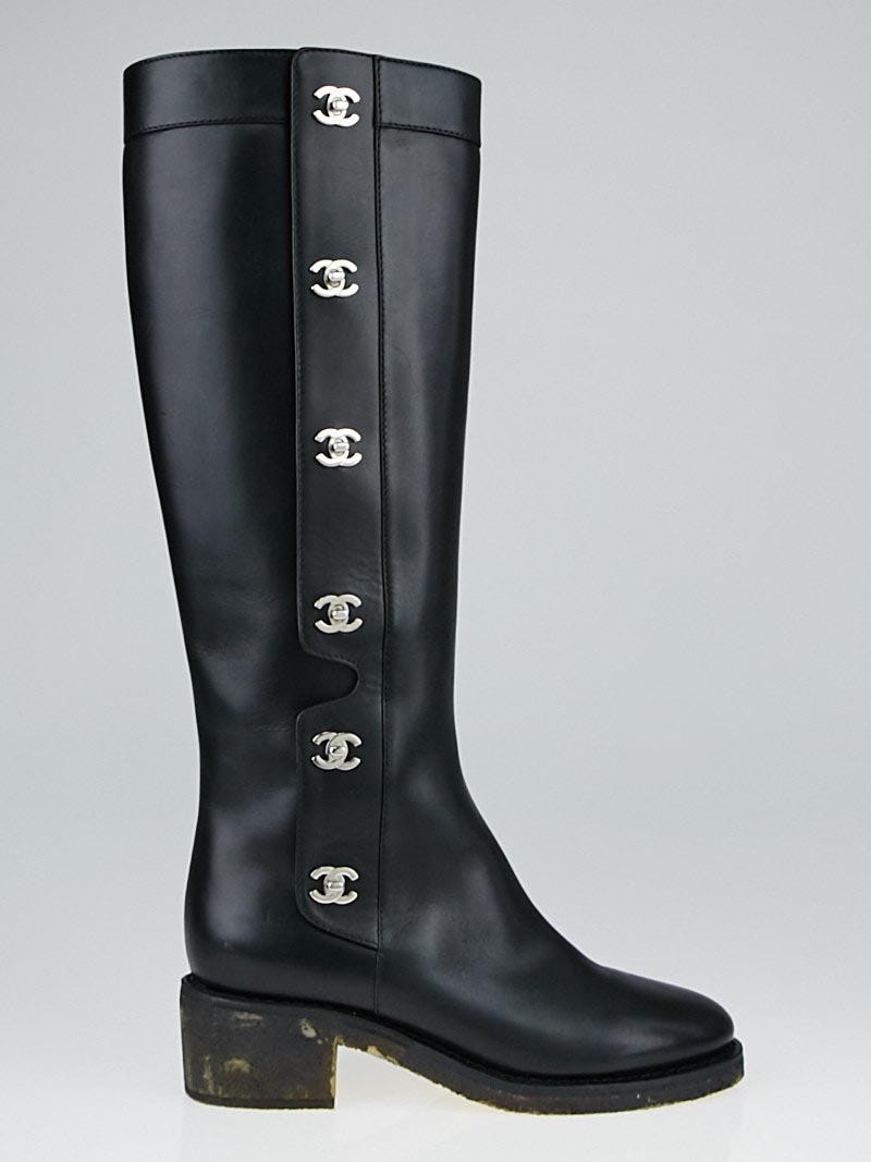 Chanel turnlock boots online
