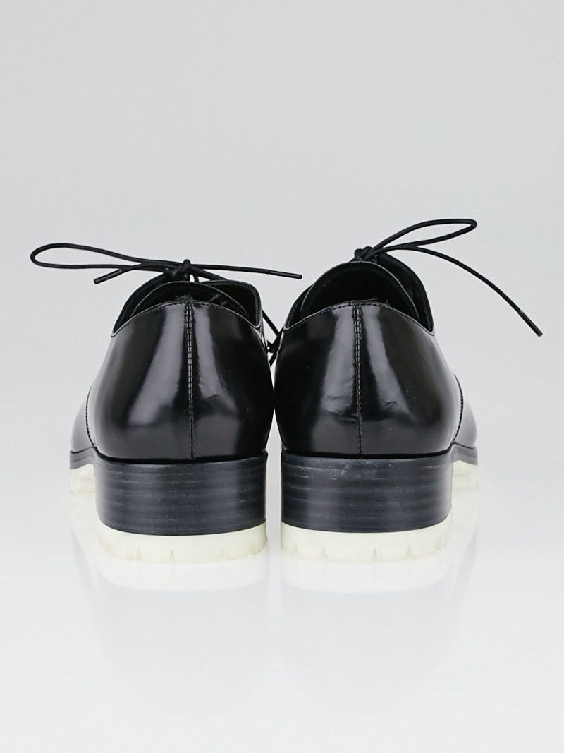 2025年のクリスマスの特別な衣装 Miu Miu Black Yoogi's | 7/37.5 Size Oxfords Creeper Leather 財布