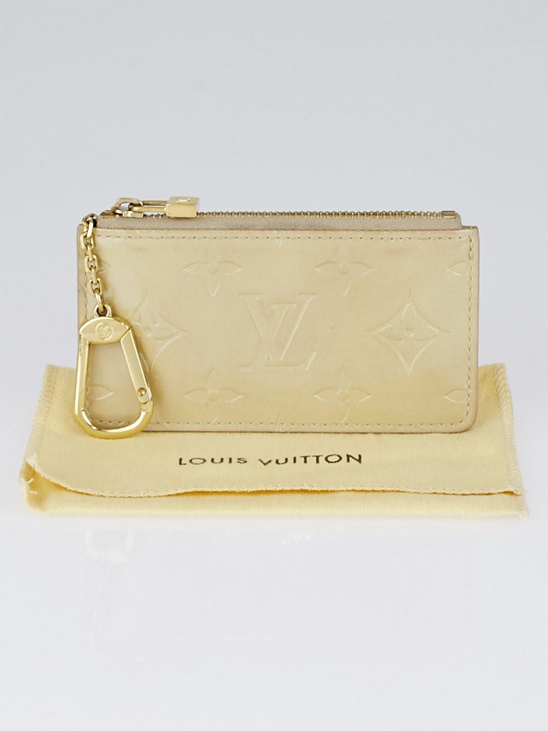 Louis Vuitton Louis Vuitton Pochette Cles Beige Monogram Vernis