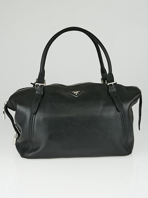 Prada Black Soft Calf Leather Satchel Bag BR4998