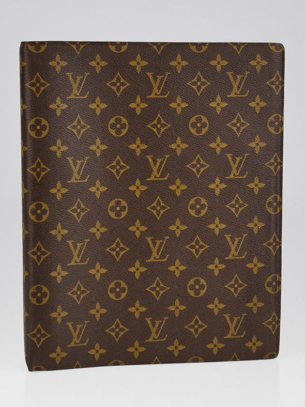 Louis Vuitton Monogram Canvas Large Ring Agenda/Notebook Cover